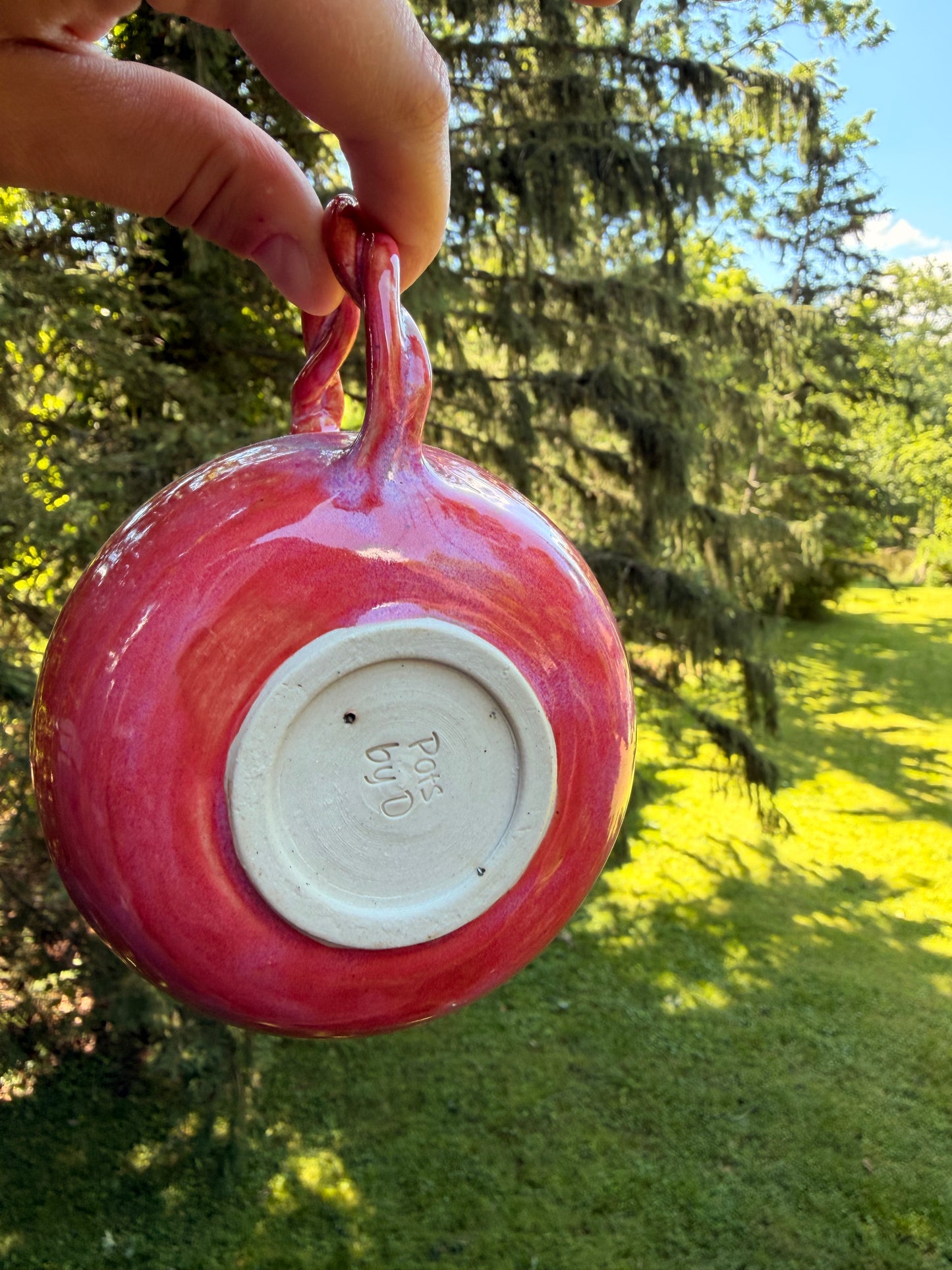 Multi Pink Drip Tea Cup