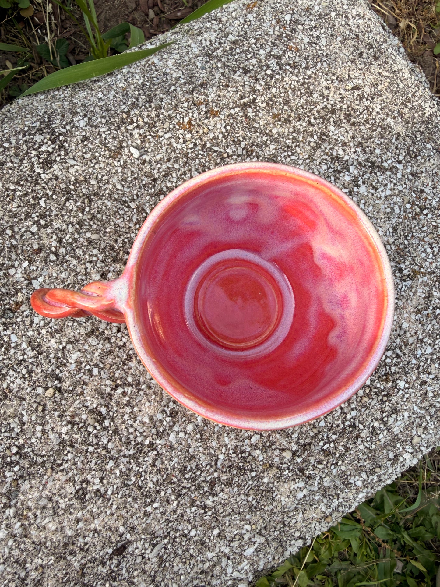 Multi Pink Drip Tea Cup